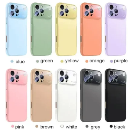 New Aroma Full lens Glass Film Big Window Phone Cases Cover For iphone 11/12/13/14/15/16 Pro Max Plus Shockproof Silicone Fundas
